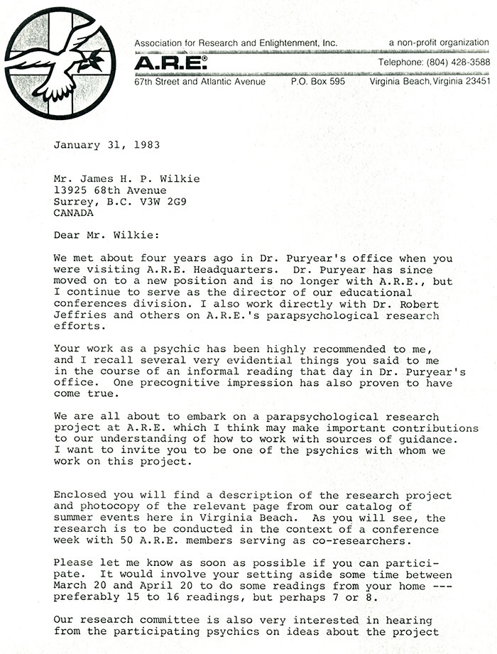 Letter from Client